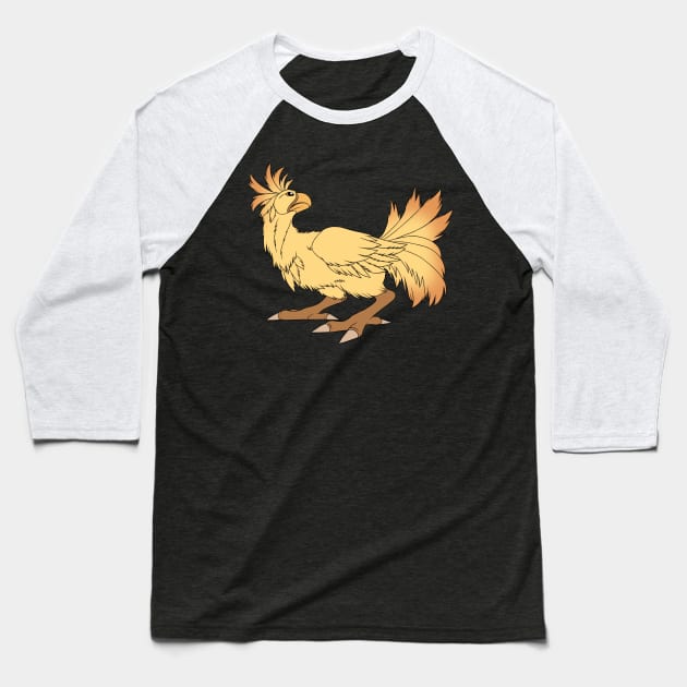 Chocobo Baseball T-Shirt by FlannMoriath